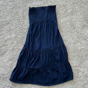 EXPRESS Navy blue sleeveless dress